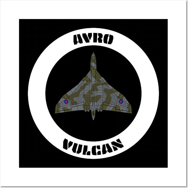 Avro Vulcan Jet Bomber Wall Art by BearCaveDesigns